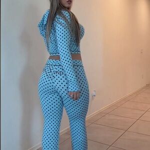 I.AM.GIA Blue Polka Dot Leggings